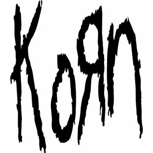 Наклейка на авто Korn word up logo