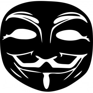 Наклейка на авто Anonymous Анонимус версия 3