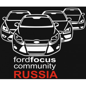 Наклейка на авто Ford Focus community Russia