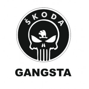 Наклейка на авто Skoda Gangsta