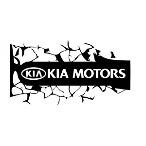 Наклейка на авто KIA MOTORS на капот