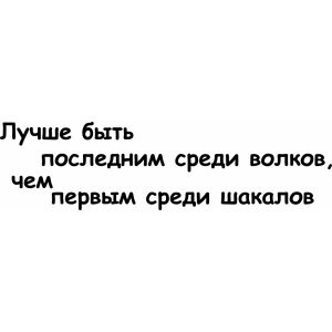 Лучше быть последним среди волков чем первым среди шакалов картинка