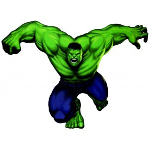 Наклейка на авто Hulk версия 3. Халк