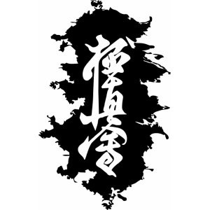 Наклейка на авто Иероглиф Каратэ. Kyokushinkai Кёкусинкай. Киокусинкай один цвет версия 2