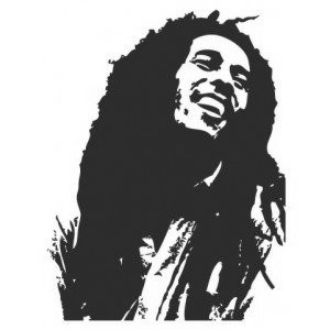 Наклейка на авто Bob Marley-2