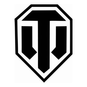 Наклейка на авто World Of Tanks - логотип WoT