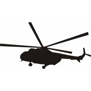 Наклейка на авто Вертолет Ми-8