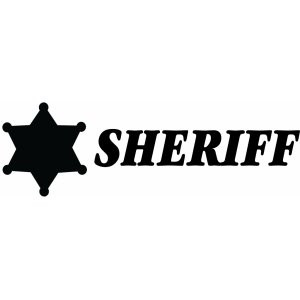 Наклейка на авто Sheriff-Шериф версия 5