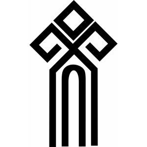 Наклейка на авто Древнерусский символ Чур