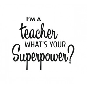 Наклейка на авто I'm a Teacher what's your Superpower