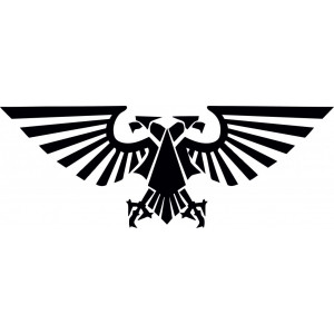 Наклейка на авто Eagle, Орел, Warhammer, Боевой молот версия 2