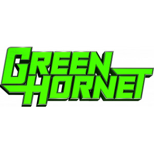 Наклейка на авто Green Hornet. Зеленый шершень. Полноцветная