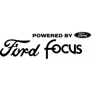 Наклейка на авто Powered by Ford Focus