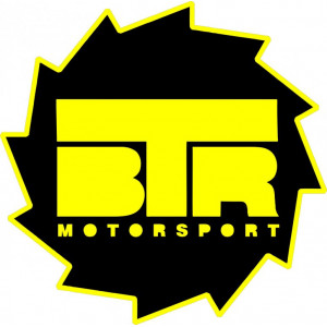 Наклейка на авто BTR motorsport. Полноцветная