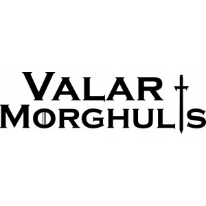 Наклейка на авто  Valar Morghulis Игра Престолов