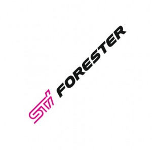 Наклейка на авто STI Forester