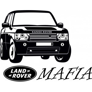 Наклейка на авто Land Rover. Range Rover. Авто Мафия