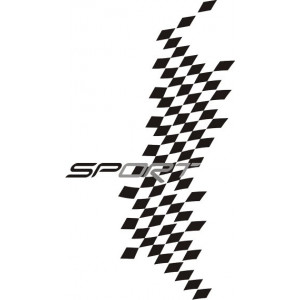 Наклейка на авто Sport Racing, Спорт