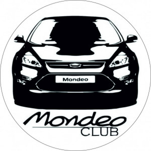 Наклейка на авто Ford Mondeo Club. Полноцветная