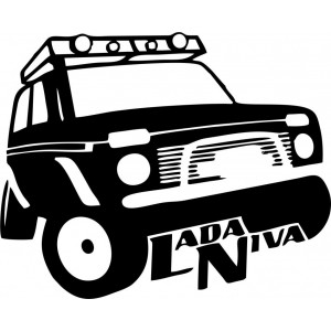 Наклейка на авто Лада НИВА