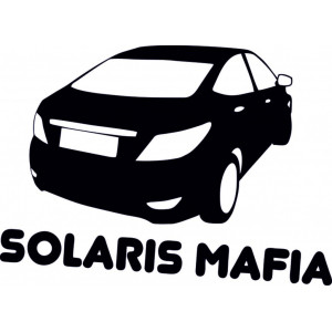 Наклейка на авто Solaris mafia