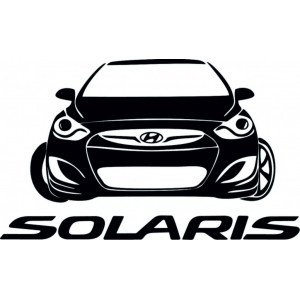 Наклейка на авто Solaris