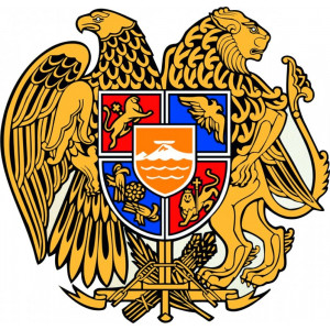 Наклейка на авто Герб Армении полноцветная версия