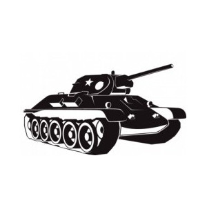 Наклейка на авто Т-34 Танк