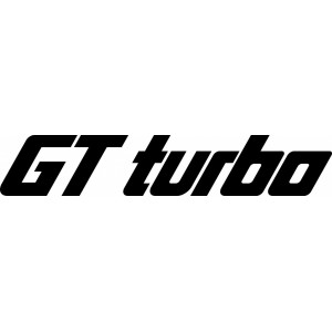 Наклейка на авто GT Turbo
