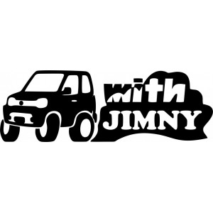 Наклейка на авто 4 на 4, Suzuki Jimny 4x4 версия 4 With Jimny