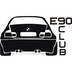 Наклейка на авто BMW E90 CLUB