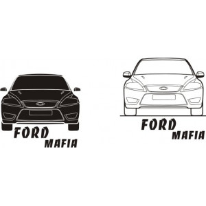 Наклейка на авто Форд Мафия Ford mafia