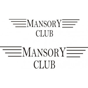 Наклейка на авто Mansory Club