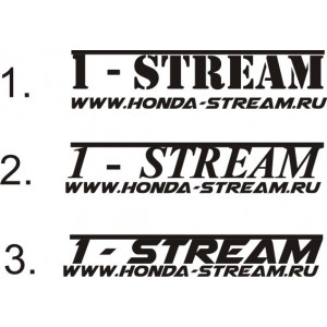 Наклейка на авто Honda Stream Хонда