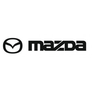Наклейка на авто Mazda надпись плюс логотип Мазда