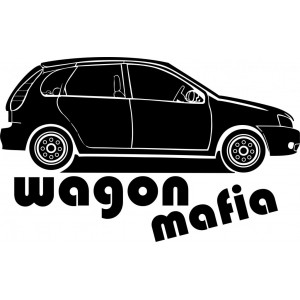 Наклейка на авто Wagon Mafia Lada Kalina. Лада Калина