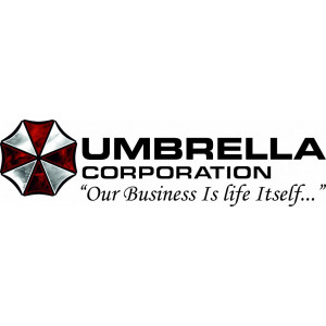 Наклейка на авто Umbrella corporation версия 6. Our Business is Life Itself