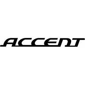 Наклейка на авто Hyundai Accent. Надпись