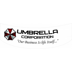 Наклейка на авто Umbrella corporation версия 6. Our Business is Life Itself. Изогнутая на капот