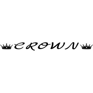Наклейка на авто Crown. Надпись на лобовое стекло Корона