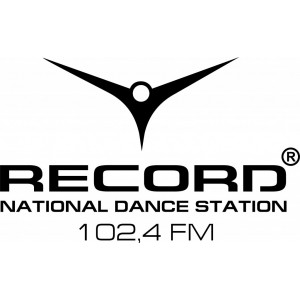 Наклейка на авто Radio Record V5 Радио Рекорд. National dance station