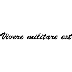 Наклейка на авто Vivere militare est