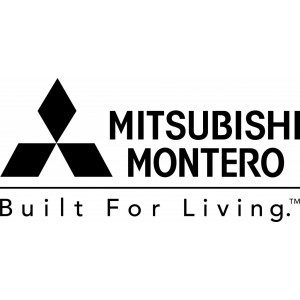 Наклейка на авто Mitsubishi Montero. Built for living
