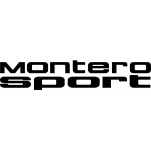 Наклейка на авто Montero Sport. Mitsubishi. версия 1