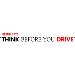 Наклейка на авто Think Before You Drive
