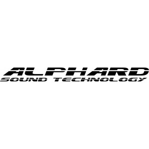 Наклейка на авто Alphard sound technology версия 3
