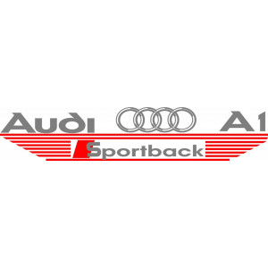 Наклейка на авто Audi A1 Sports версия 4