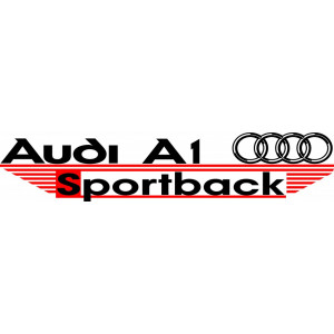 Наклейка на авто Audi A1 Sports версия 3