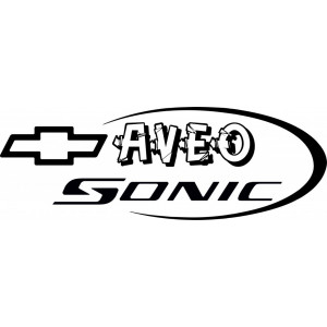 Наклейка на авто Chevrolet sonic AVEO версия 2