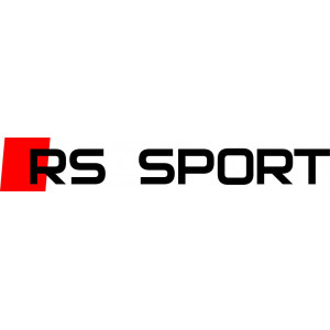 Наклейка на авто RS Sport logo